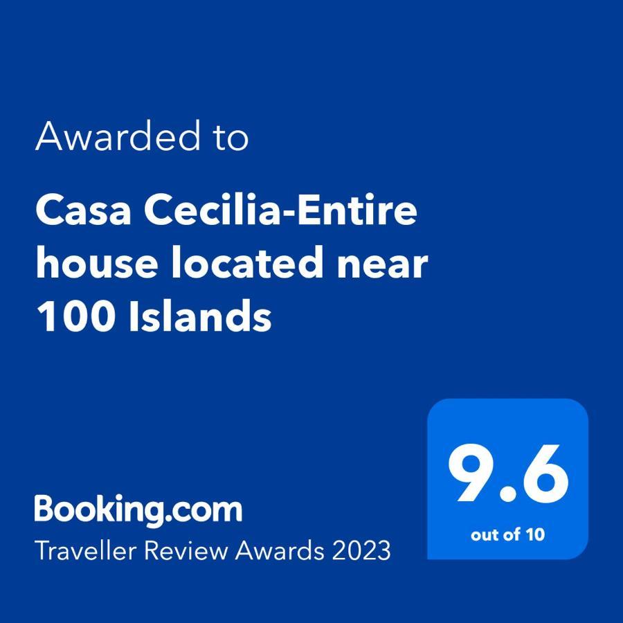 Casa Cecilia-Entire House Located Near 100 Islands Villa Alaminos Kültér fotó